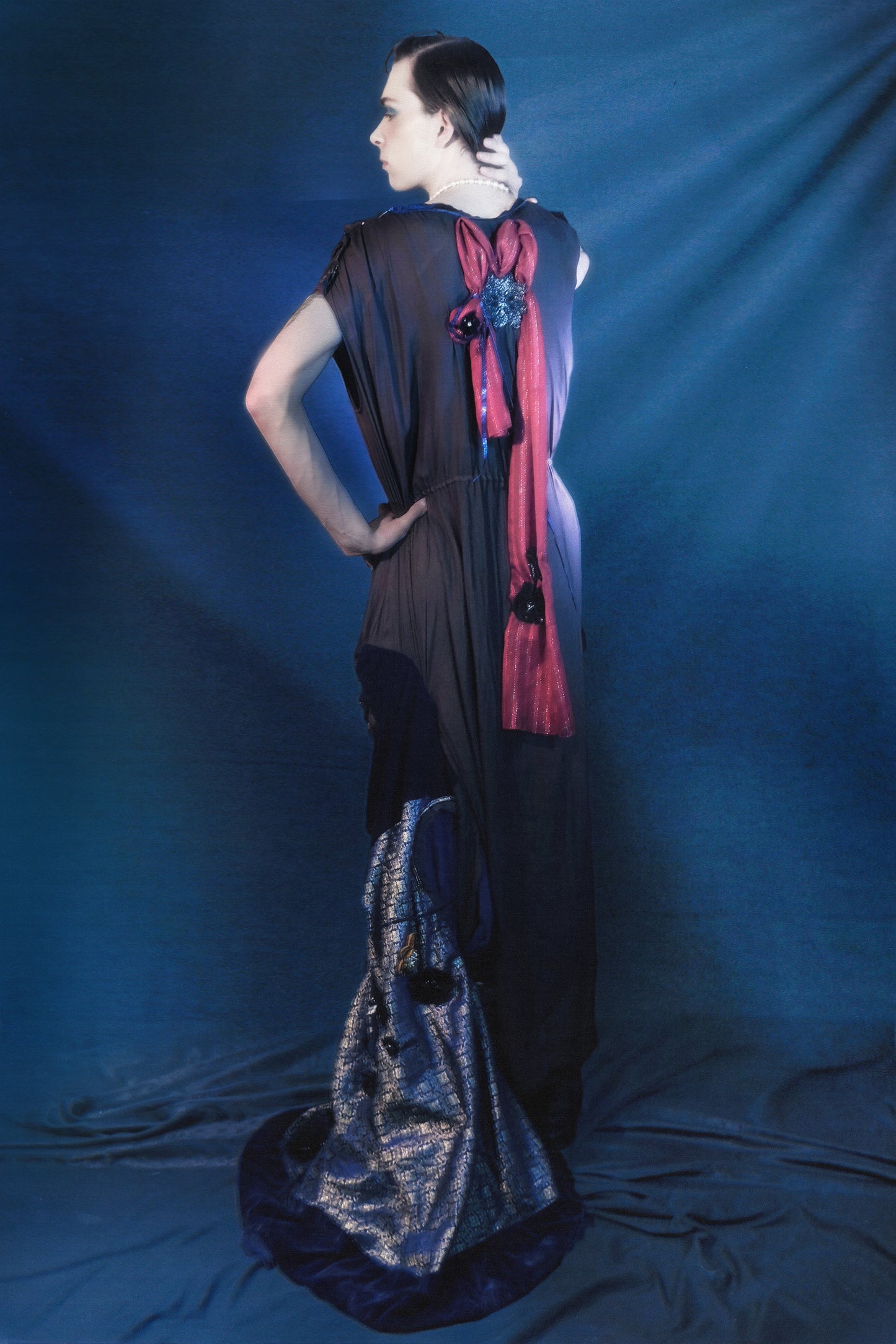 Cosmic Tapestry Draped Jumpsuit 宇宙织锦垂坠连体衣