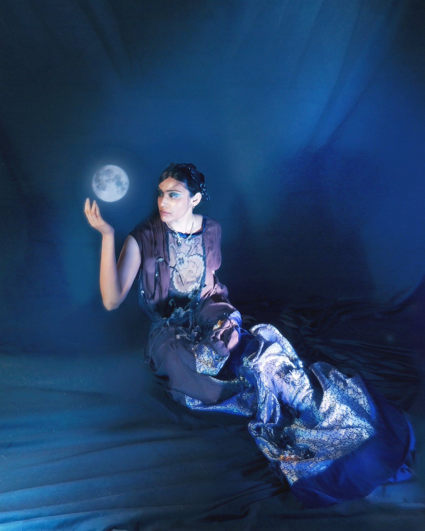 Cosmic Tapestry Draped Jumpsuit 宇宙织锦垂坠连体衣