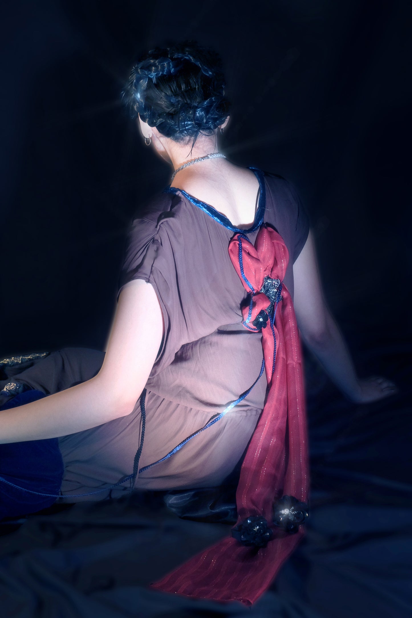 Cosmic Tapestry Draped Jumpsuit 宇宙织锦垂坠连体衣