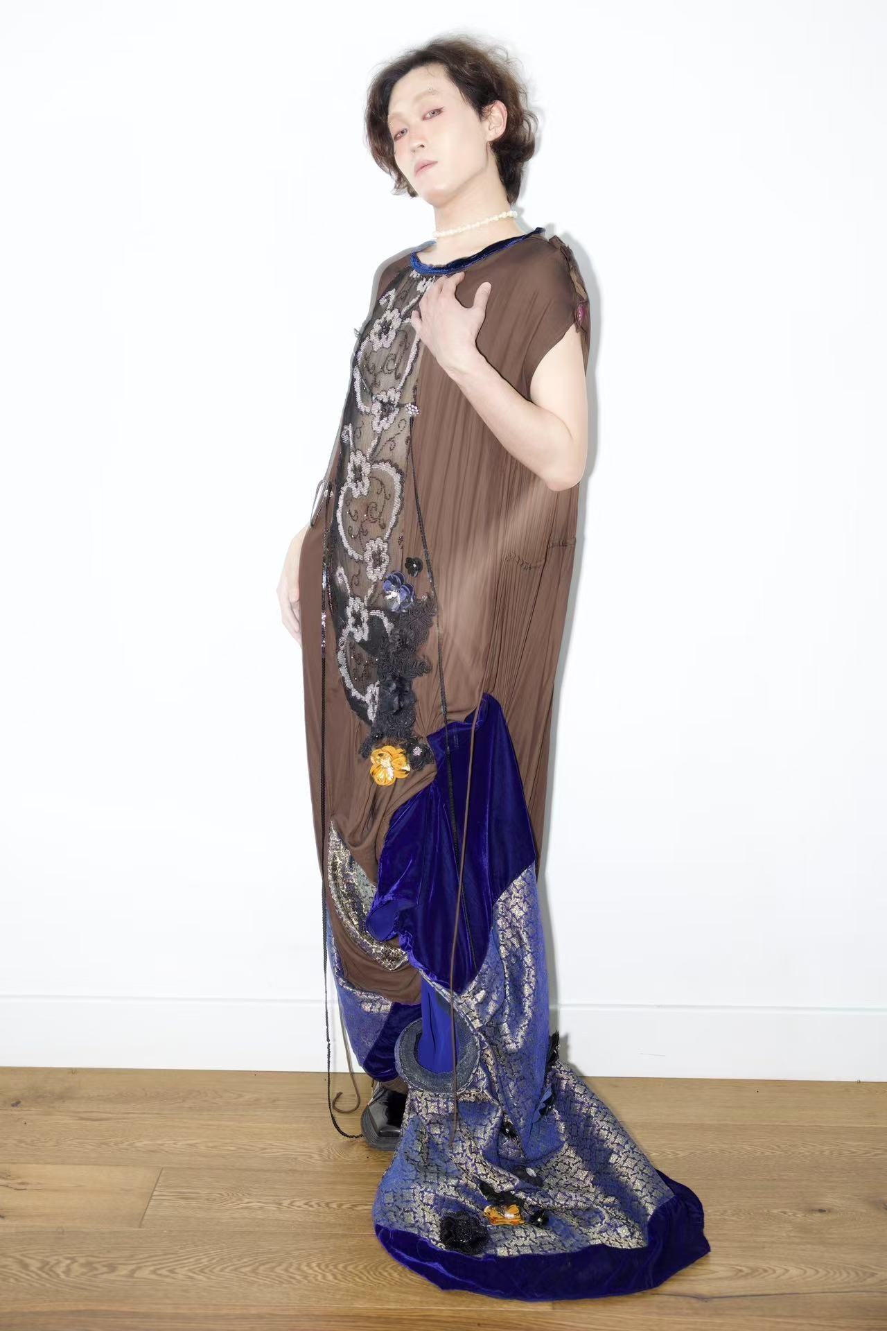 Cosmic Tapestry Draped Jumpsuit 宇宙织锦垂坠连体衣
