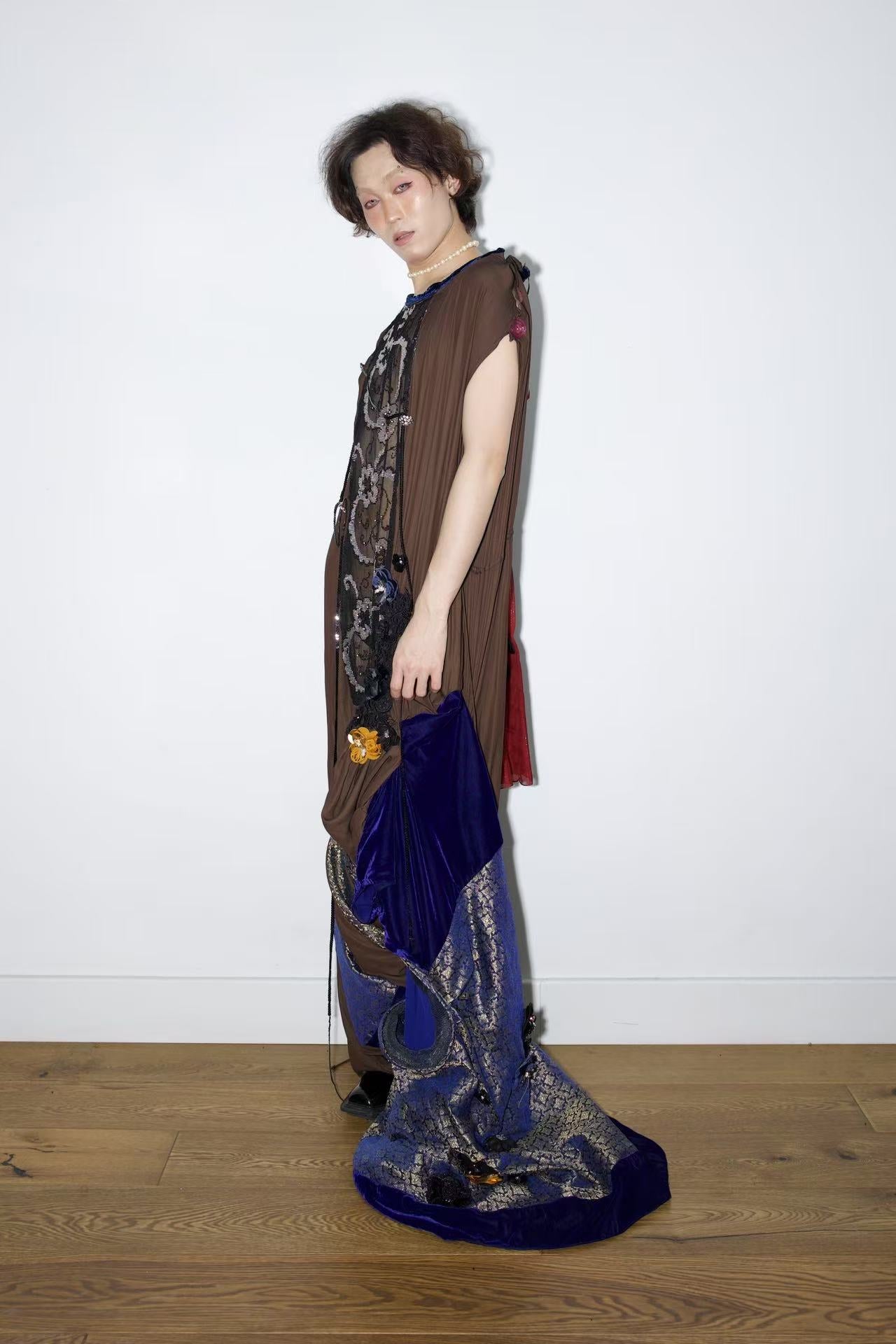 Cosmic Tapestry Draped Jumpsuit 宇宙织锦垂坠连体衣