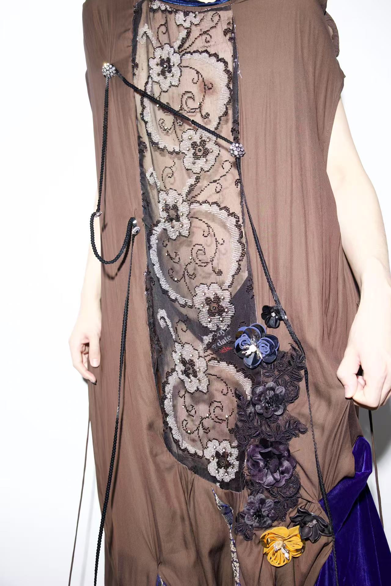 Cosmic Tapestry Draped Jumpsuit 宇宙织锦垂坠连体衣