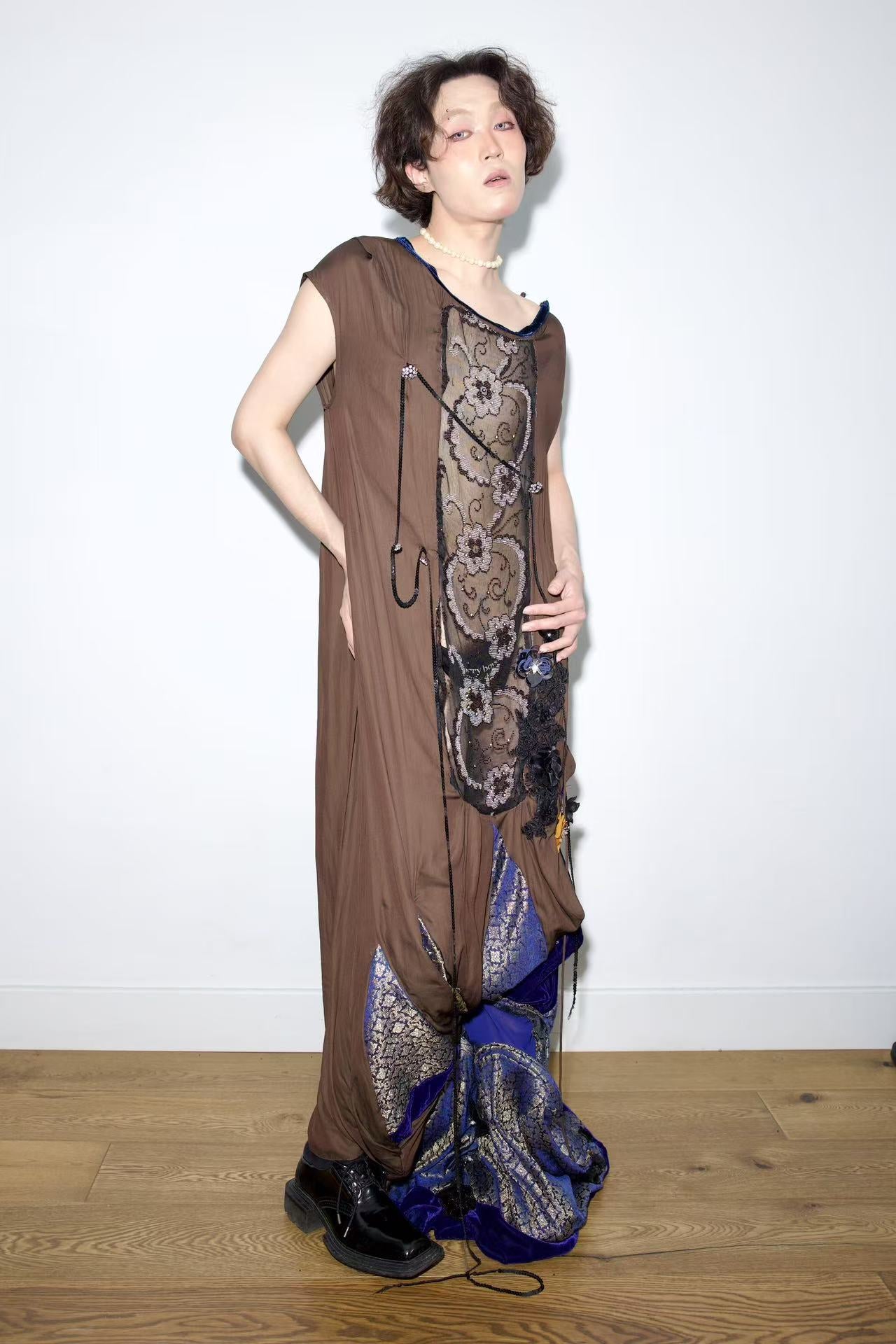 Cosmic Tapestry Draped Jumpsuit 宇宙织锦垂坠连体衣