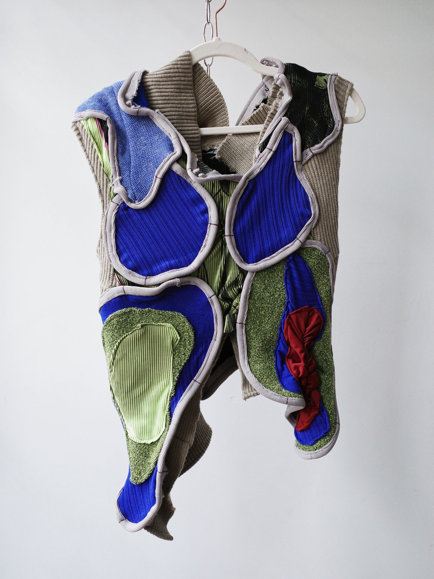 Circular Cut Deconstructed Jersey Vest (Matching Top) 圆形剪裁 jersey 上衣马甲(配套)