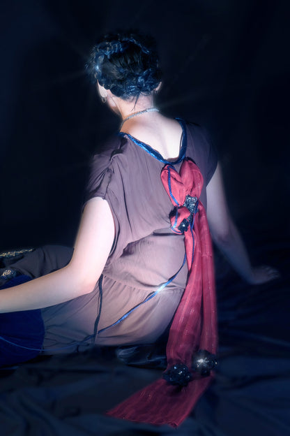 Cosmic Tapestry Draped Jumpsuit 宇宙织锦垂坠连体衣