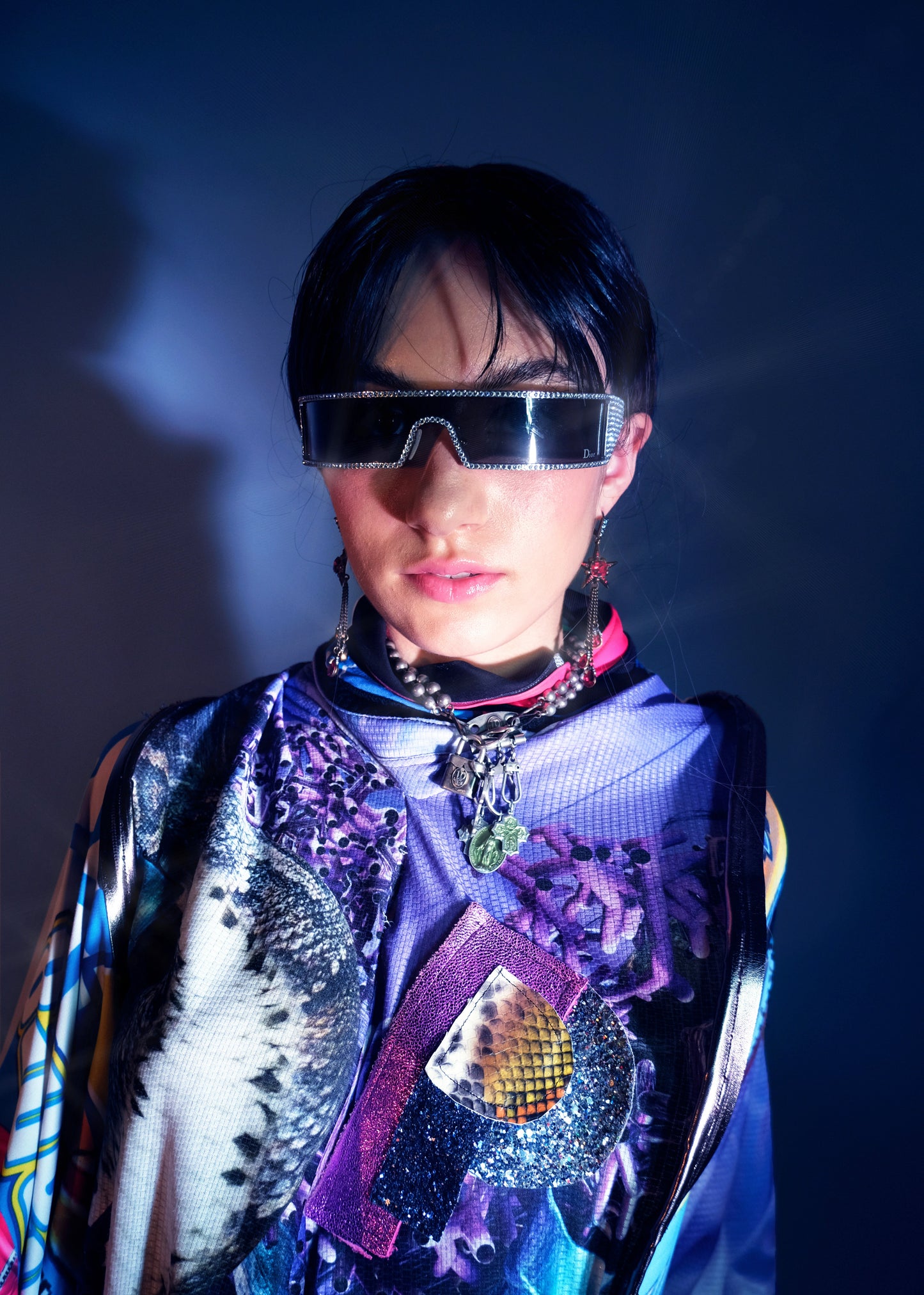 Circular Deconstructed Futuristic Jersey Dress