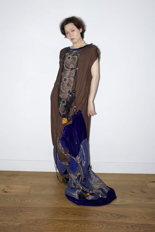 Cosmic Tapestry Draped Jumpsuit 宇宙织锦垂坠连体衣