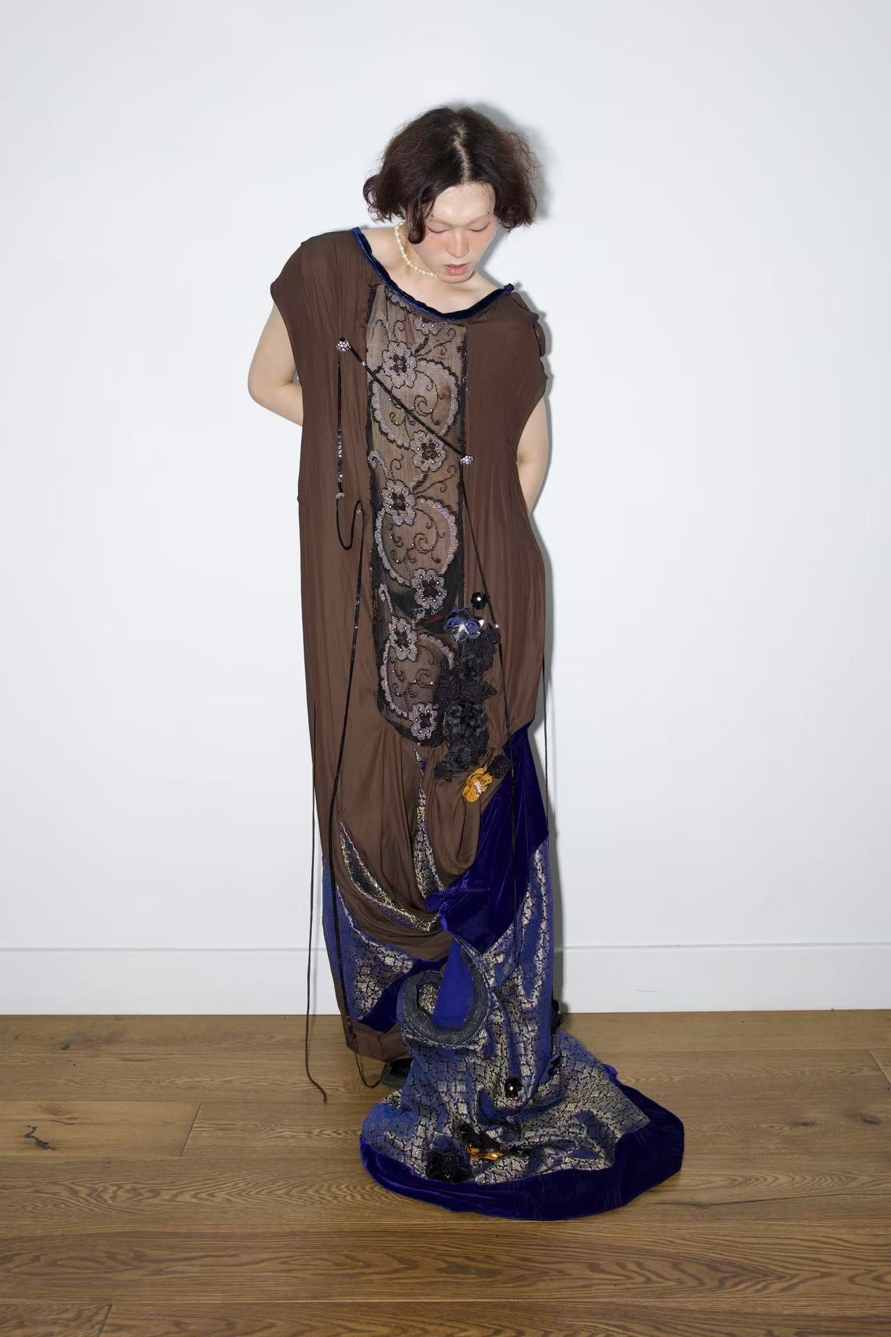 Cosmic Tapestry Draped Jumpsuit 宇宙织锦垂坠连体衣