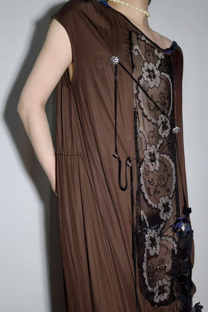 Cosmic Tapestry Draped Jumpsuit 宇宙织锦垂坠连体衣
