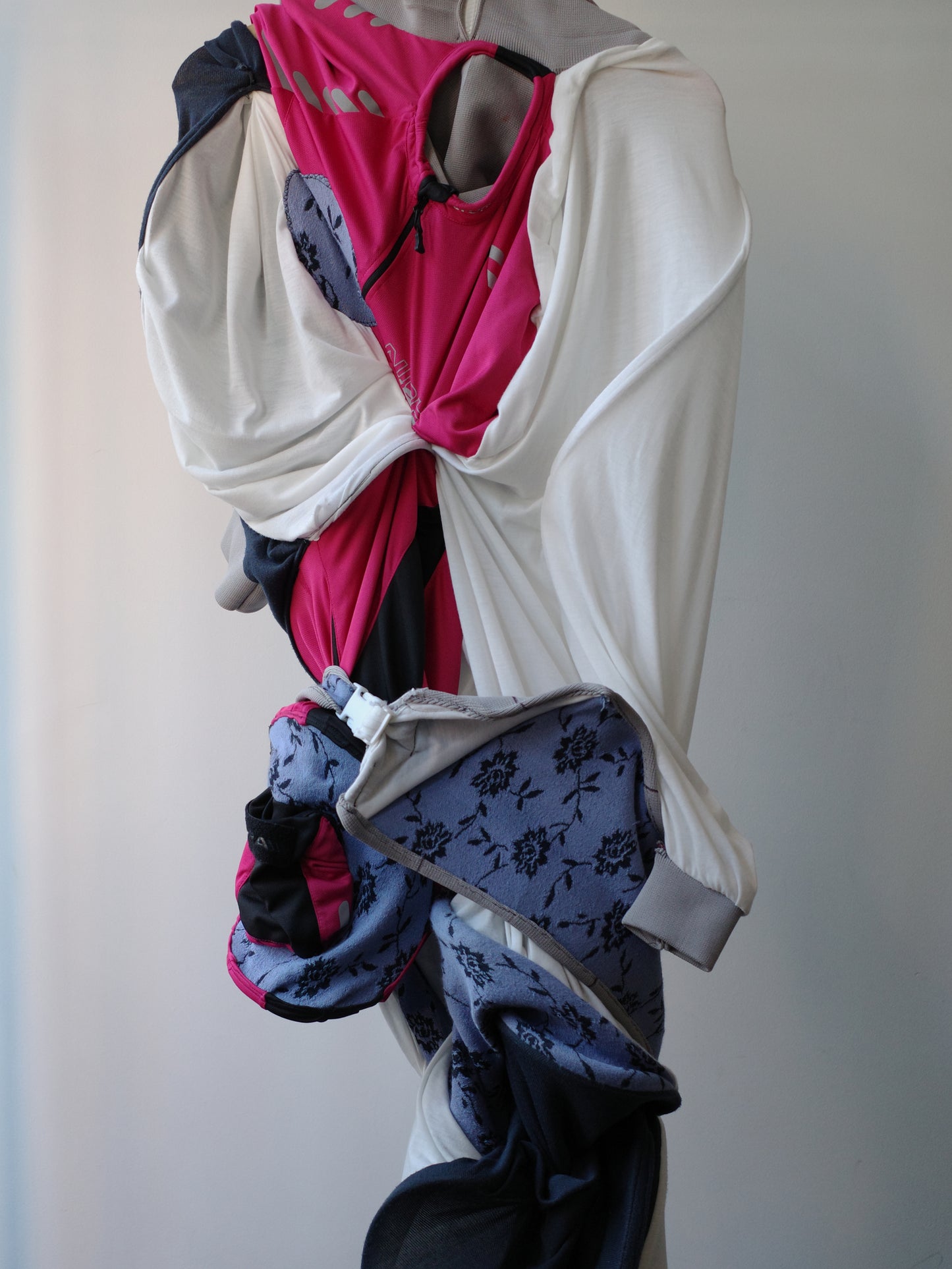 Cosmic Collage Draped Jersey Dress 宇宙拼贴褶裥连衣裙