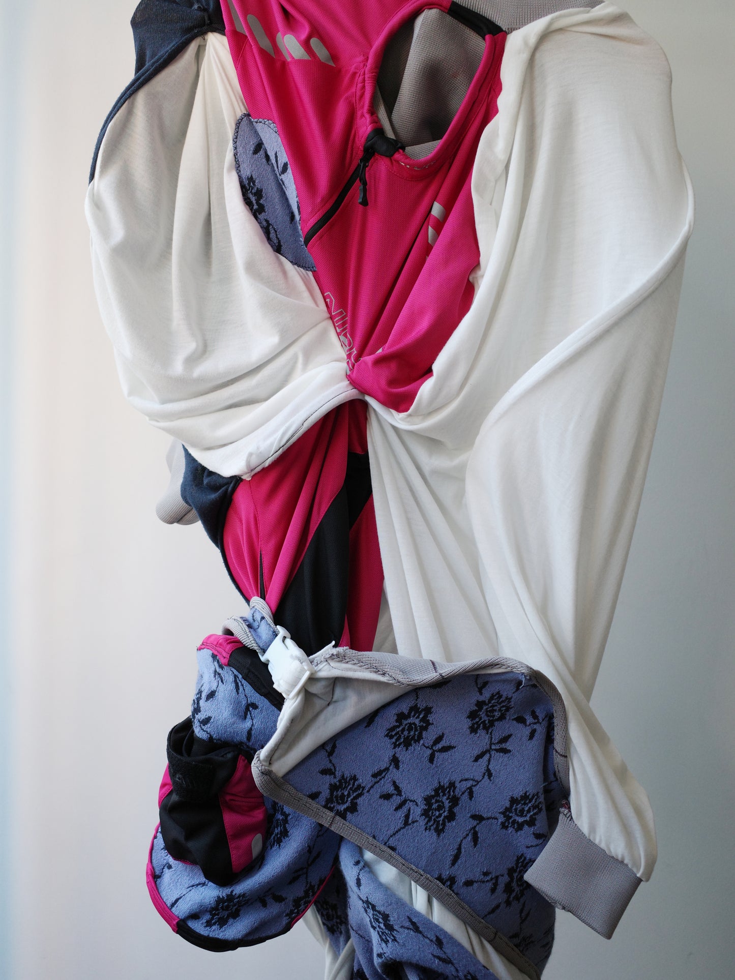 Cosmic Collage Draped Jersey Dress 宇宙拼贴褶裥连衣裙