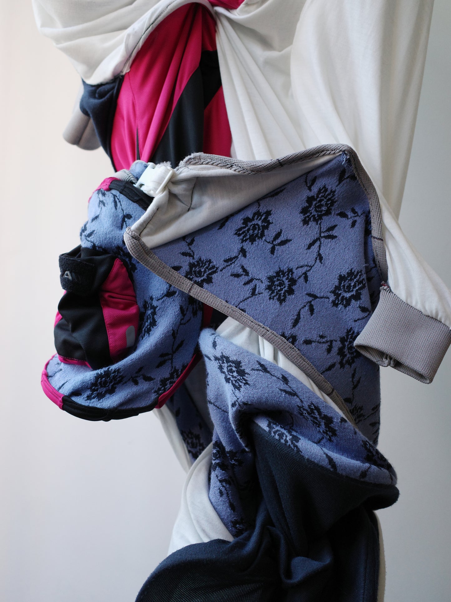 Cosmic Collage Draped Jersey Dress 宇宙拼贴褶裥连衣裙