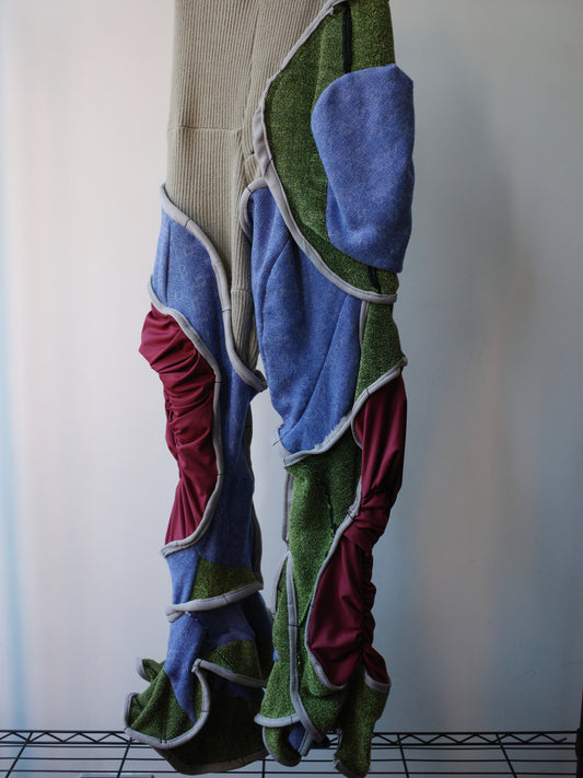 Circular Cut Deconstructed Jersey Trousers 圆形剪裁解构 jersey 长裤