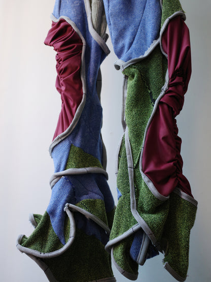 Circular Cut Deconstructed Jersey Trousers 圆形剪裁解构 jersey 长裤