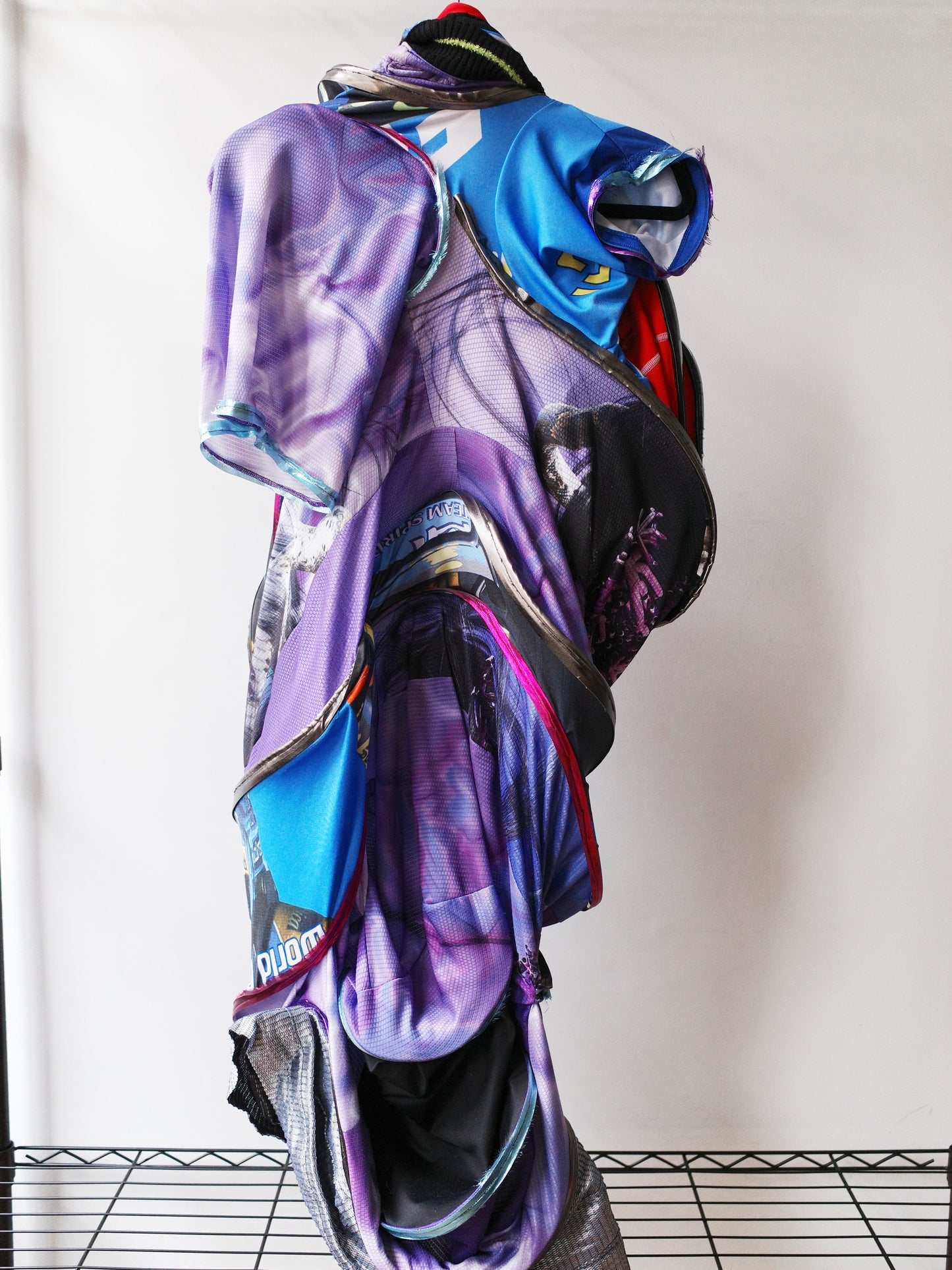 Circular Deconstructed Futuristic Jersey Dress